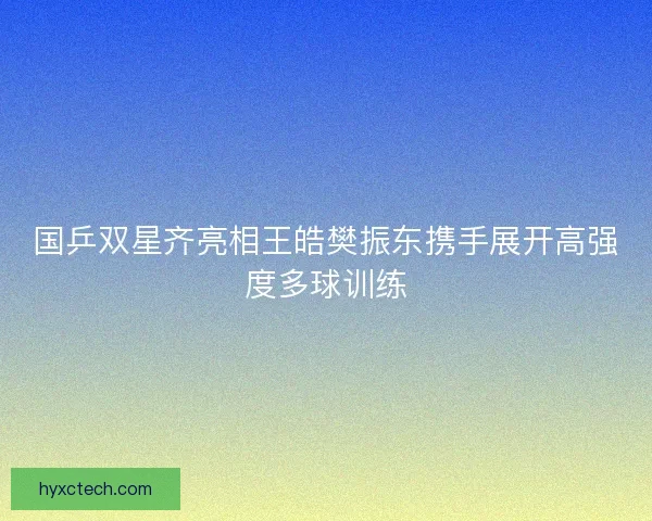 国乒双星齐亮相王皓樊振东携手展开高强度多球训练 国乒双星齐亮相王皓樊振东携手展开高强度多球训练